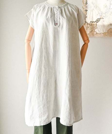 【Seek an nur】1910~30's French antique night dress