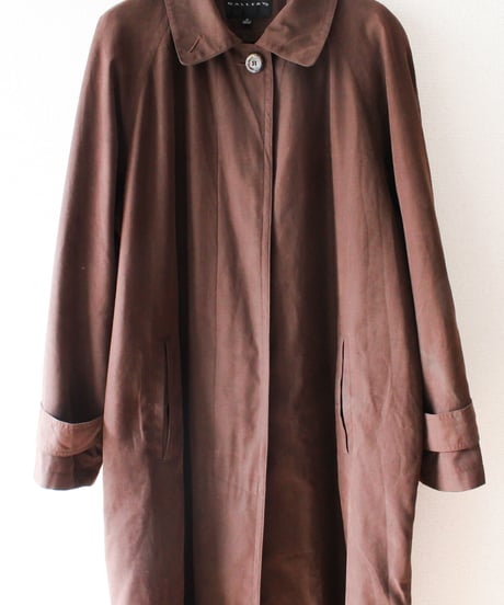 【Seek an nur】Brown Balmacaan Over Coat