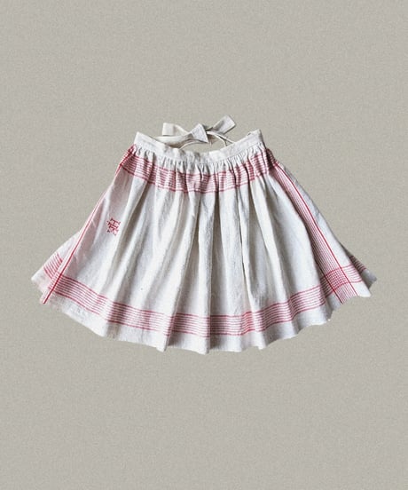 【Seek an nur】French antique linen waist apron