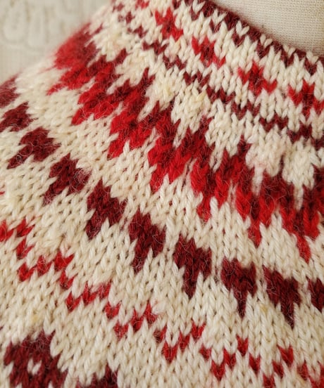 【tiny yearn】Norway Jacquard Hand Knit Cardigan