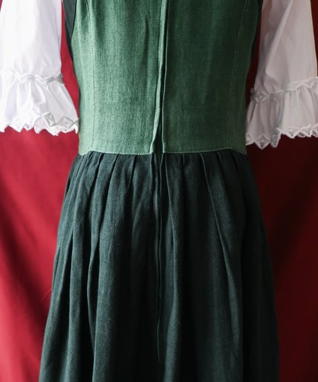 【Seek an nur】Tyrolean Linen Dirndl Dress