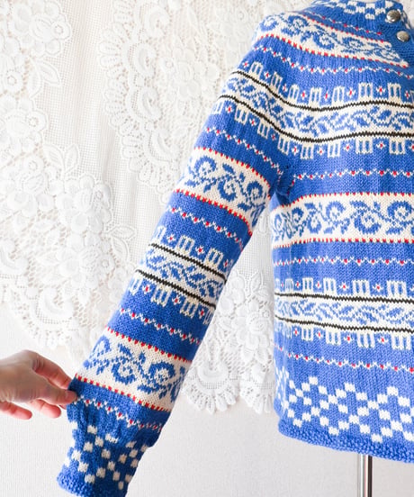 【tiny yearn】Nordic Jacquard Over Cardigan