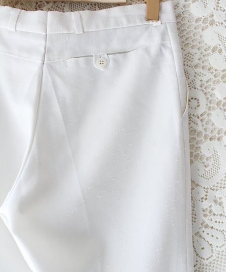 【Seek an nur】Vintage Euro White Slacks Pants