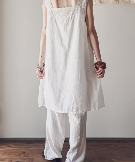 【Seek an nur】1900-20's antique cotton night dress