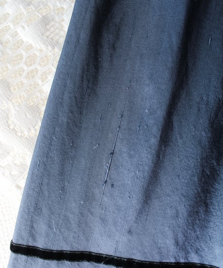 【Seek an nur】Euro Ribbon Lace Silk Maxi Skirt