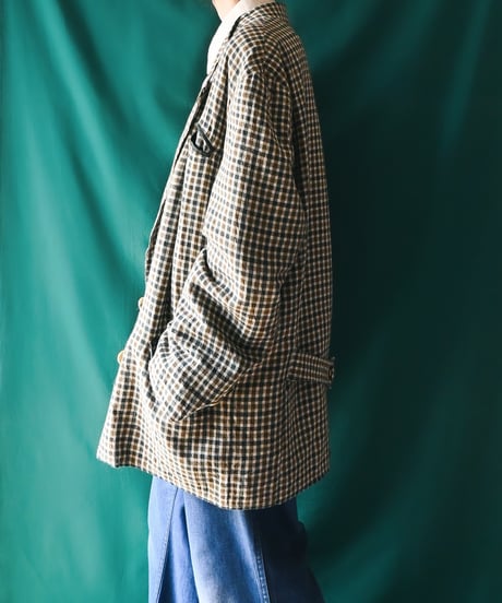 【Seek an nur】Tyrolean Check Over Jacket