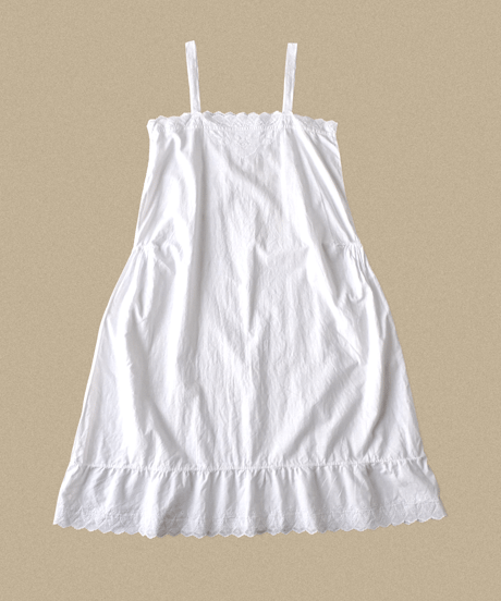【Seek an nur】1920-40's antique cotton night dress