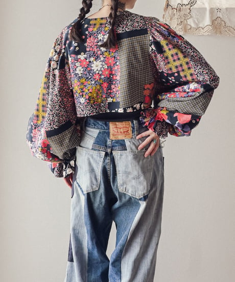 【curoam】Vintage Skirt Reworked Blouse