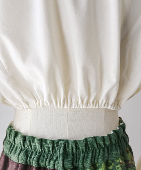 【Seek an nur】Euro cropped puff dirndl blouse