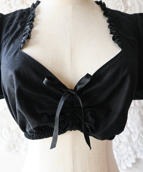【Seek an nur】Euro Cropped Puff Dirndl Blouse