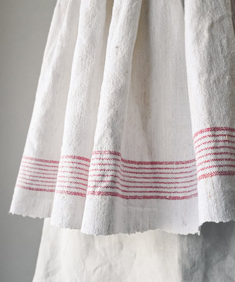 【Seek an nur】French antique linen waist apron