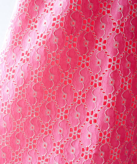 【tiny yearn】1960's Floral Lace Maxi Dress