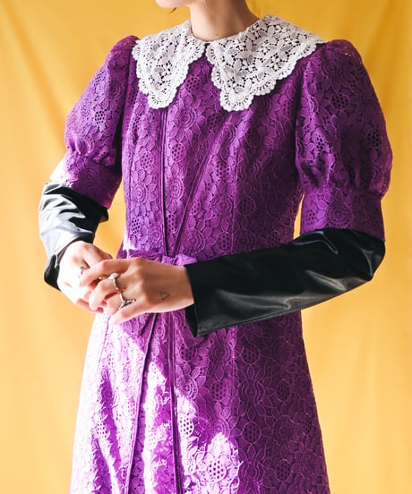 【tiny yearn】1970's Euro Lace Maxi Dress