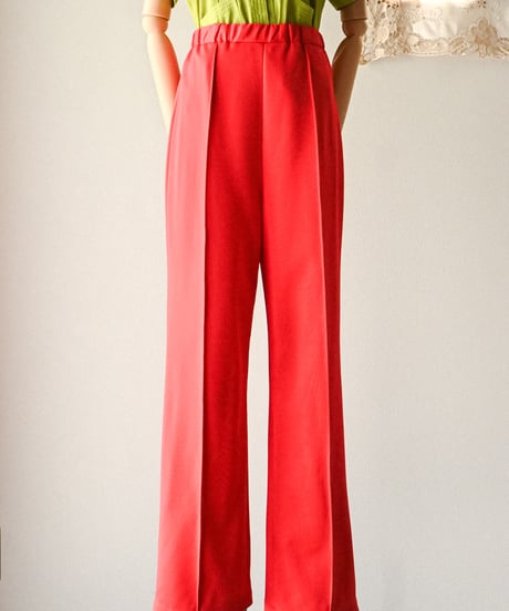 【curoam】1970's USA poly easy pants