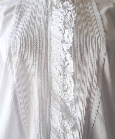 【Seek an nur】French Antique Cotton Night Blouse