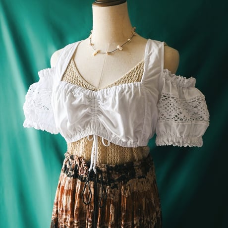 ❀⊱╮ღ fée⋆‧*̑⁺⋆ڿڰۣ様 売約済　vintage ハート チロルブラウス ❀⊱╮ღ fée⋆‧*̑⁺⋆ڿڰۣ様 売約済 vintage ハート チロル