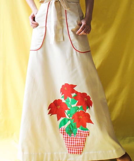 【tiny yearn】1970's Vintage Wrap Maxi Skirt