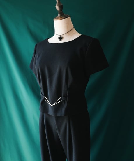 【Seek an nur】USA Black Jumpsuit