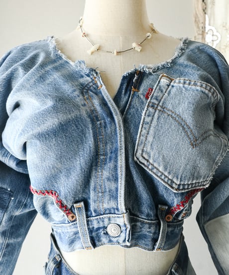 【curoam】Levi's denim pants reworked jacket