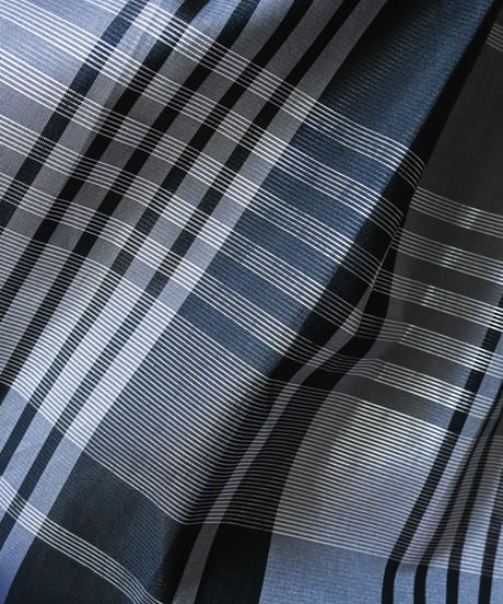 【Seek an nur】Euro Check Metallic Flare Skirt