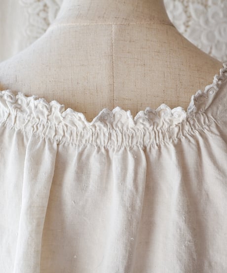 【Seek an nur】France Antique Linen Night Dress