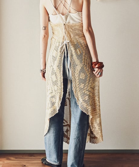 【Seek an nur】Vintage crochet cami dress