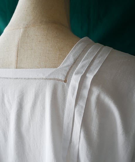 【Seek an nur】⁡1900~20's Drawn Work Night Dress