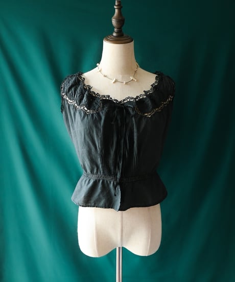 【Seek an nur】French Antique Night Blouse