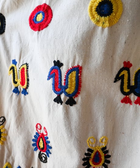 【tiny yearn】1970's Embroidered Ethnic Maxi Skirt