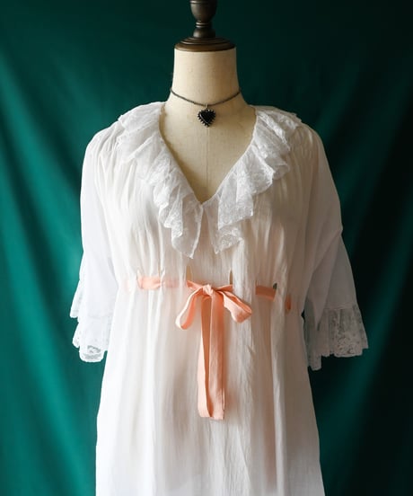 【Seek an nur】⁡French Antique Lace Night Dress
