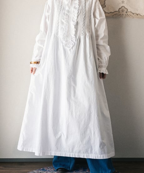 【Seek an nur】Late 19th c. night gown dress