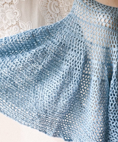 【tiny yearn】Crochet Hand Knit Poncho
