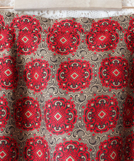 【Seek an nur】1970's Vintage German Jacquard Maxi Skirt