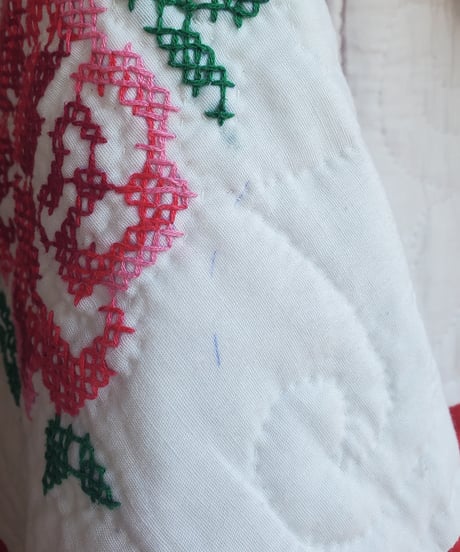 【tiny yearn】Vintage patchwork quilted coat