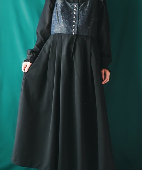 【Seek an nur】Tyrolean Black Dirndl Dress
