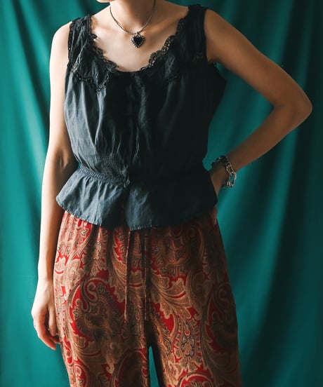 【Seek an nur】French Antique Night Blouse