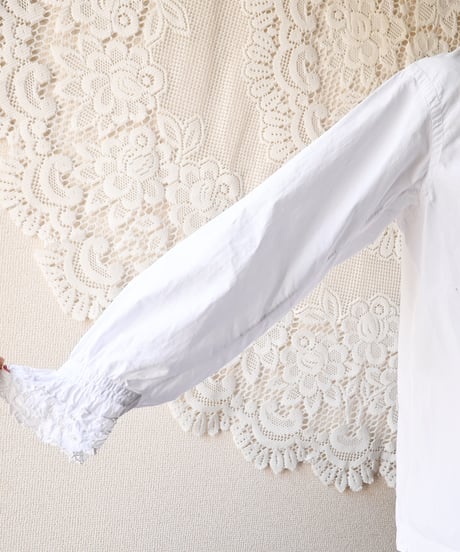 【Seek an nur】French Antique Cotton Night Blouse