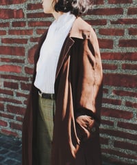 【Seek an nur】Brown Balmacaan Over Coat