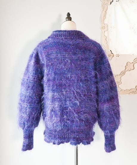【Seek an nur】Fancy Mohair Knit Cardigan