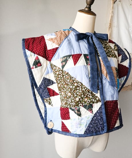 【tiny yearn】Crazy Quilted Patchwork Vest
