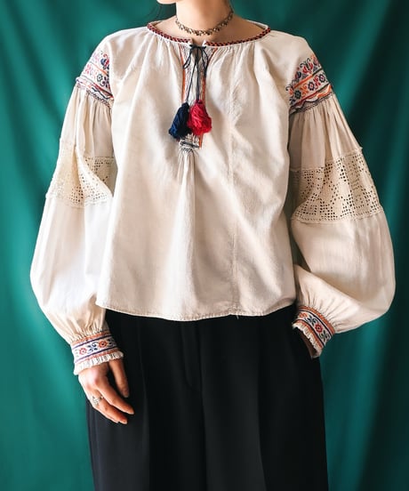 【Seek an nur】Romanian Vintage Traditional Blouse