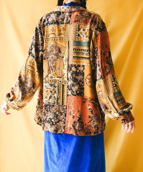 【tiny yearn】France Art Over Blouse