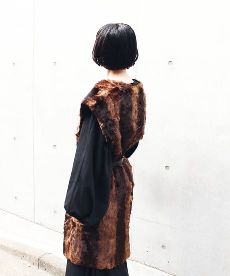 【Seek an nur】Balloon sleeve Black Maxi Dress