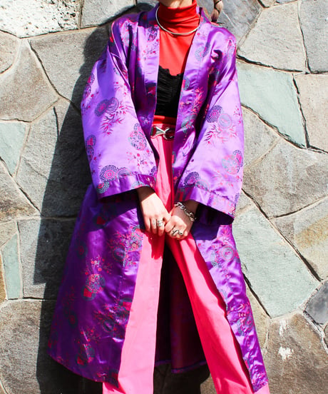 【tiny yearn】Embroidered Purple China Gown
