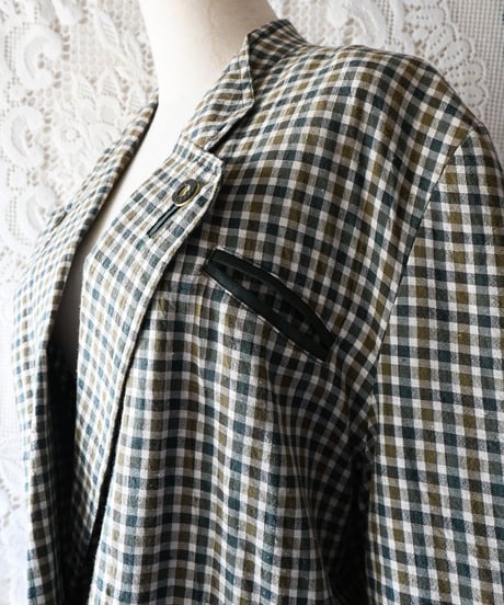 【Seek an nur】Tyrolean Check Over Jacket