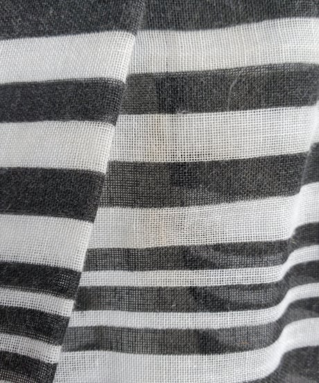 【tiny yearn】1970's Ribbon Sheer Check Maxi Dress