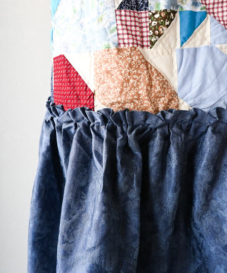 【tiny yearn】Crazy Quilted Patchwork Skirt