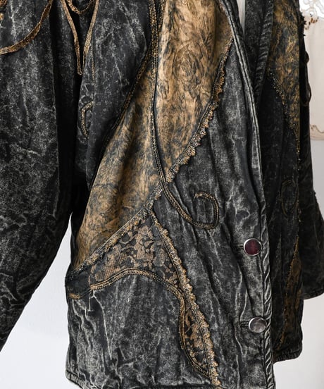 【Seek an nur】Design Chemical Denim Over Jacket
