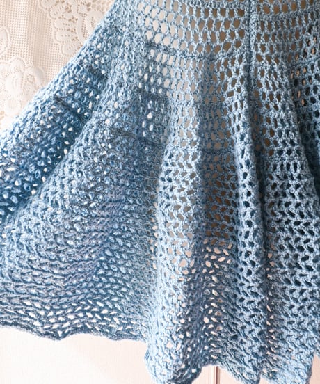 【tiny yearn】Crochet Hand Knit Poncho