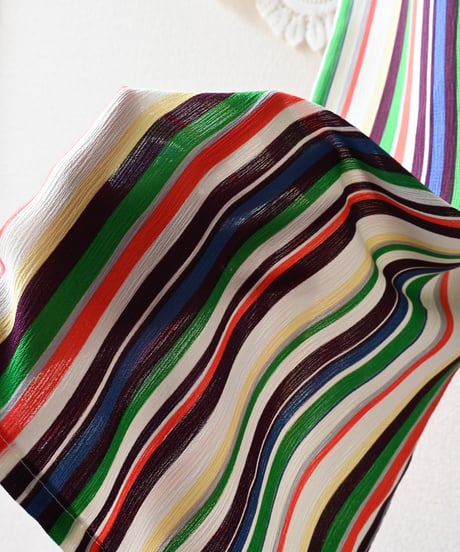 【tiny yearn】Mulch Stripe Sheer Wide Pants